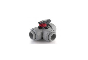 Трехходовой шаровый кран ХПВХ CORZAN d 16-63 мм DN10-50 TKDIC